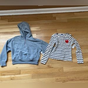 2 girls size 8 Old Navy shirts
